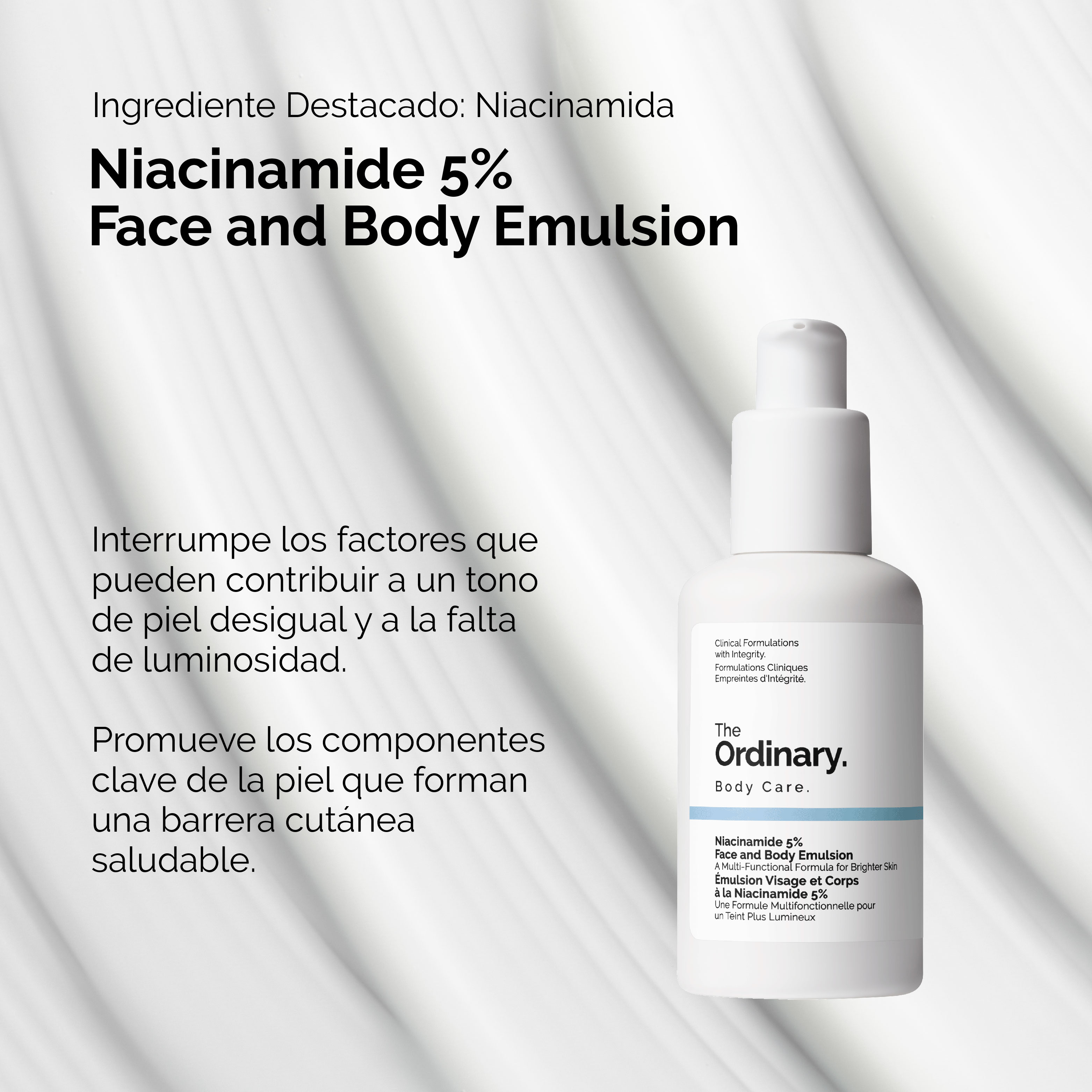 NIACINAMIDE 5% FACE AND BODY (EMULSIÓN PARA ROSTRO Y CUERPO CON NIACINAMIDA)